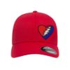315 Syracuse - grateful dead thunderbolt heart side logo embroidered flexfit hat