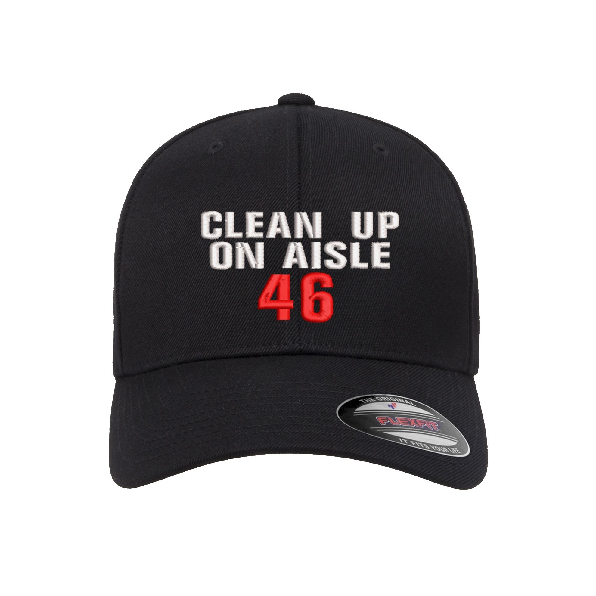 315 Syracuse - clean up on aisle 46 logo embroidered flexfit hat