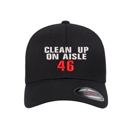 315 Syracuse - clean up on aisle 46 logo embroidered flexfit hat