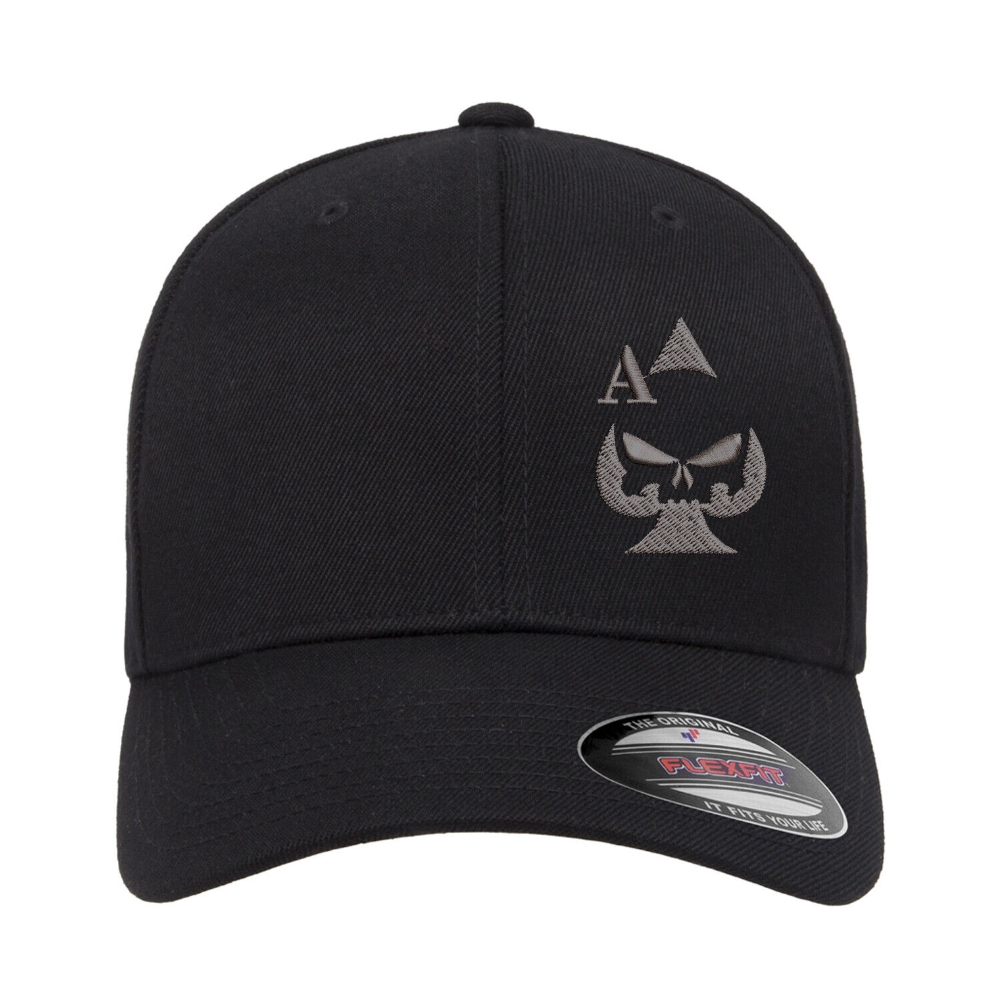 315 Syracuse - ace of spades sniper punisher logo embroidered flexfit hat