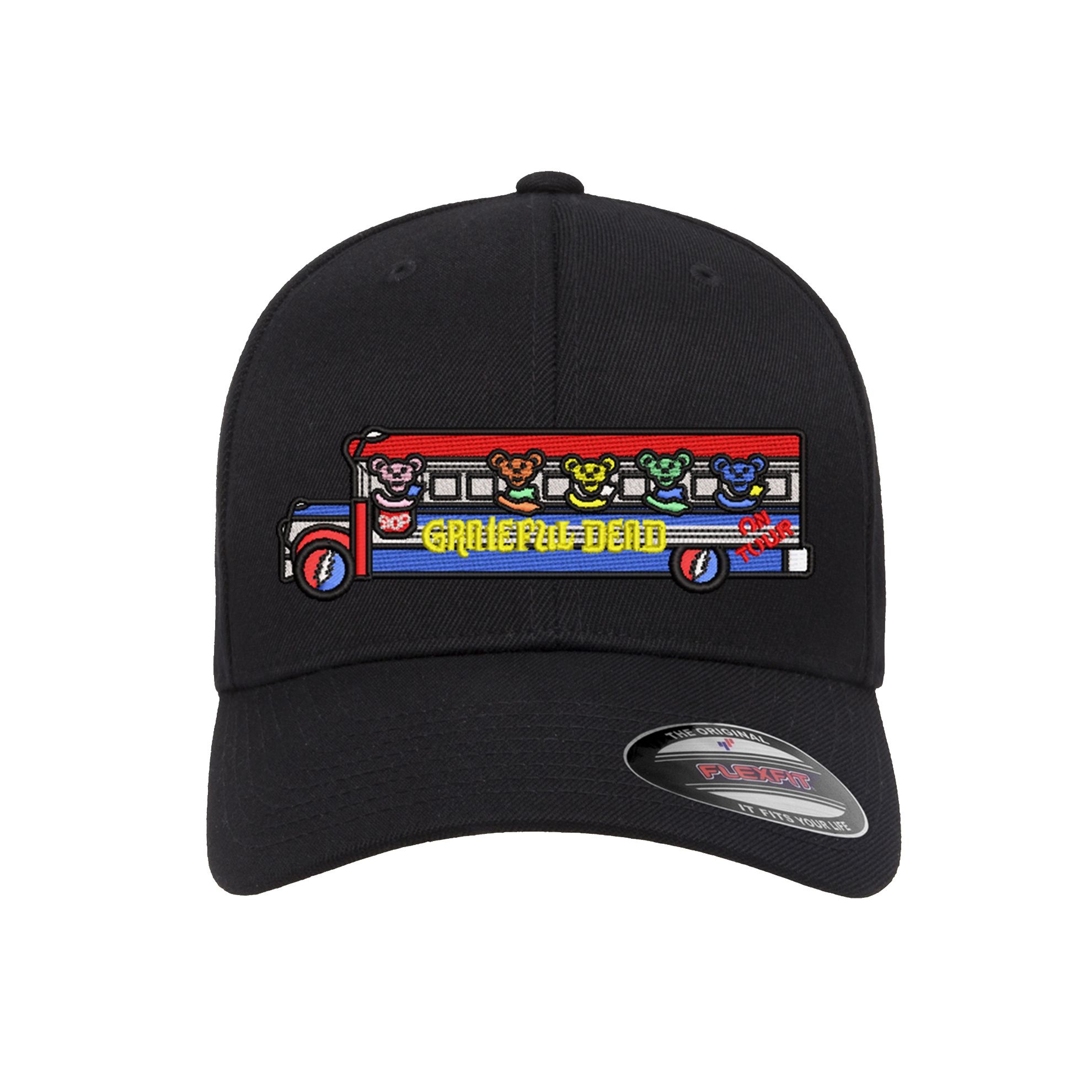 315 Syracuse - grateful dead bears on tour bus logo embroidered flexfit hat
