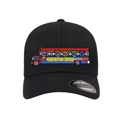 315 Syracuse - grateful dead bears on tour bus logo embroidered flexfit hat